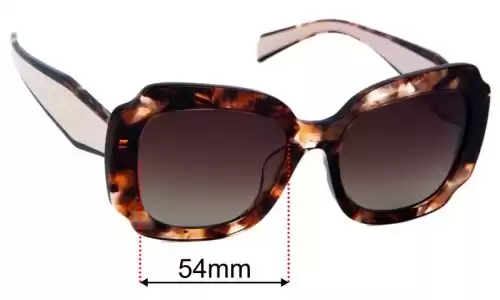 Prada SPR16Y-F  Lentilles de Remplacement 54mm wide 