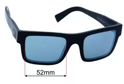 Prada SPR19W Ersatzgläser 52mm wide 
