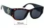 Sunglass Fix Replacement Lenses for Tory Burch TY7145U - 52mm Wide 