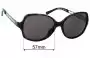 Sunglass Fix Replacement Lenses for Calvin Klein CK3115S - 57mm Wide 