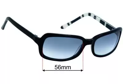 Kate Spade Rachel/8 Replacement Lenses 56mm wide 