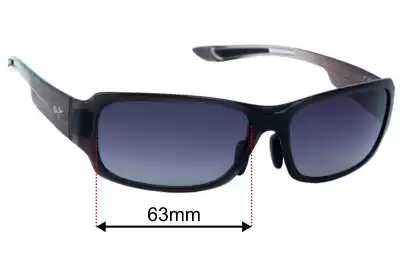 Maui Jim MJ441 Monkeypod Verres de Remplacement 63mm wide 