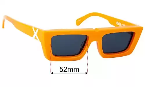 Oscar & Frank Lil Jet Replacement Sunglass Lenses - 51mm wide 