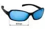 Sunglass Fix Ersatzgläser für Bolle Hurricane - 67mm Wide 