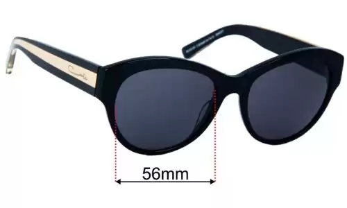 Sunglass Fix Replacement Lenses for Carla C Zampatti Sun RX 01- 56mm Wide 