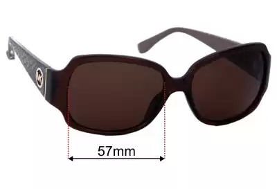 Michael Kors M2747SR Mauritius Lentes de Repuesto 57mm wide 