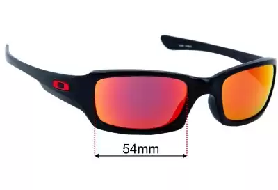 Oakley (4 + 1) Squared OO9079 Replacement Lenses 54mm wide 