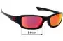 Sunglass Fix Verres de Remplacement pour Oakley (4 + 1) Squared OO9079 - 54mm Wide 