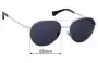 Sunglass Fix Replacement Lenses for Ralph Lauren RA 4135 - 55mm Wide 