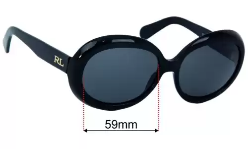 Polo RL 8026 Replacement Lenses 59mm wide 