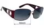 Sunglass Fix Replacement Lenses for Salvatore Ferragamo 1155-B - 63mm Wide 