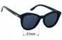 Sunglass Fix Replacement Lenses for Le Specs Peach Pit - 51mm Wide 