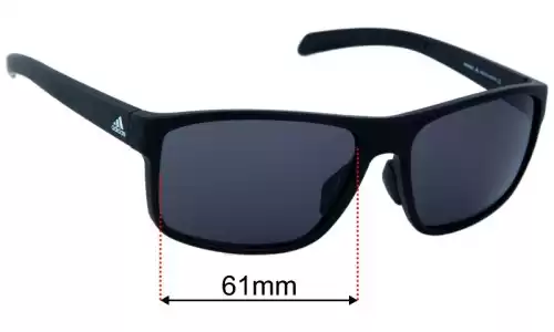 Adidas A423 Whipstart Verres de Remplacement 61mm wide 
