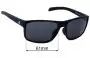 Sunglass Fix Verres de Remplacement pour Adidas A423 Whipstart - 61mm Wide 