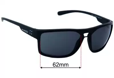 Arnette Brapp AN4239 Replacement Lenses 62mm wide 