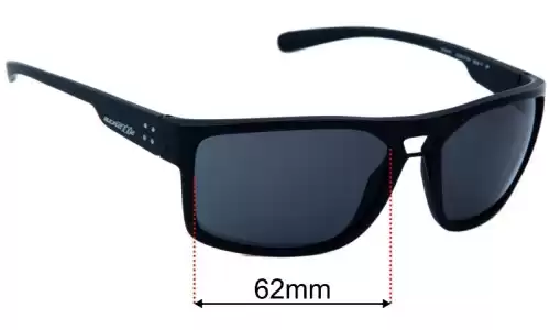 Sunglass Fix Replacement Lenses for Arnette Brapp AN4239 - 62mm wide 