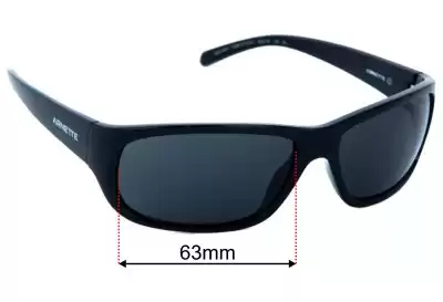 Arnette Uka-Uka AN4290 Replacement Lenses 63mm wide 