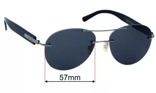 Bvlgari 6051 Replacement Sunglass Lenses - 57mm wide 