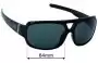 Sunglass Fix Replacement Lenses for Dirty Dog Buick - 64mm Wide 