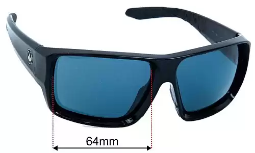 Dragon DR41049 Freed Replacement Sunglass Lenses 64mm 