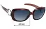 Sunglass Fix Lentes de Repuesto para Emilio Pucci EP620S - 60mm Wide 