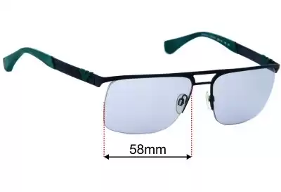 Emporio Armani EA2014 Replacement Lenses 58mm wide 
