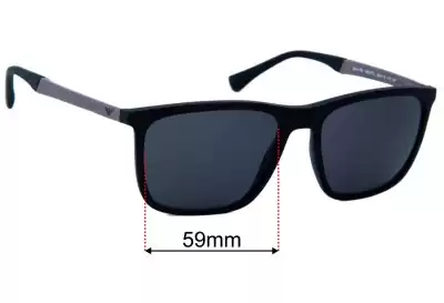 Emporio Armani EA4150  Replacement Lenses 59mm wide 