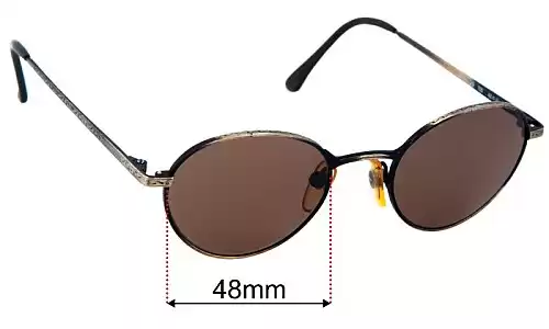 Sunglass Fix Replacement Lenses for Giorgio Armani 129 - 48mm Wide 