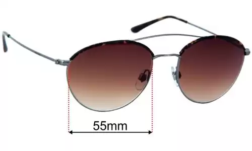 Sunglass Fix Replacement Lenses for Giorgio Armani AR 6032-J - 55mm Wide 