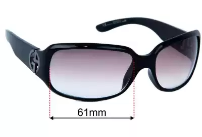 Giorgio Armani GA 372/S Replacement Lenses 61mm wide 