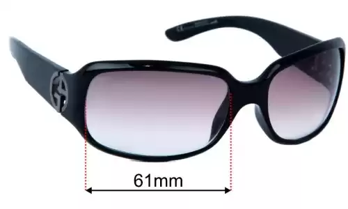 Giorgio Armani GA 372/S Replacement Lenses 61mm wide 