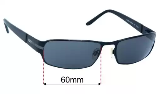 Sunglass Fix Replacement Lenses for Jaguar Mod 37530 - 60mm Wide 