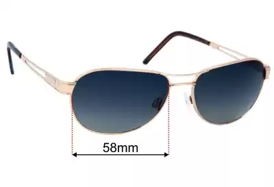 Maui Jim MJ229-16 Mahina Replacement Lenses 58mm wide 