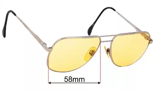Menrad MOD 897 Replacement Sunglass Lenses - 58mm wide 