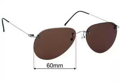 Mykita Maison Martin Margiela MMM 09GM Replacement Lenses 60mm wide 