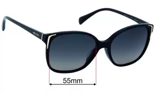 Prada SPR01O-A Lentes de Repuesto 55mm wide 