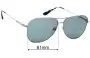 Sunglass Fix Replacement Lenses for Prada SPR63X - 61mm Wide 