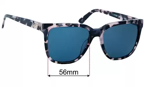 Quay Australia Wired (Medium) Replacement Sunglass Lenses - 56mm Wide 