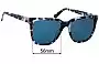 Sunglass Fix Replacement Lenses for Quay Wired (Medium) - 56mm Wide 