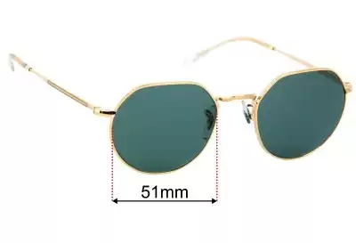 Ray-Ban RB3565 Jack Replacement Lenses 51mm wide 