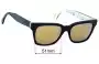 Sunglass Fix Verres de Remplacement pour Retro Super Future Rog - 51mm Wide 