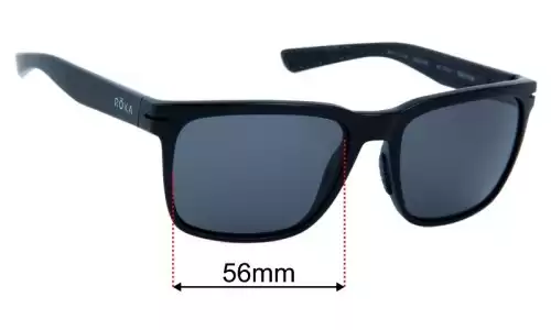 Sunglass Fix Replacement Lenses for ROKA Barton - 56mm wide 