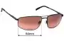 Sunglass Fix Lentes de Repuesto para Serengeti Modugno 2.0 - 63mm Wide 