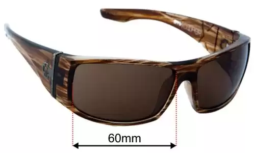 Spy Optic Cooper Replacement Lenses 60mm wide 