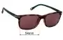 Sunglass Fix Replacement Lenses for Ted Baker  Lars 1572 - 54mm Wide 