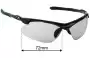 Sunglass Fix Replacement Lenses for Tifosi Optics Tyrant 2.0 - 72mm Wide 