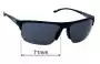 Sunglass Fix Replacement Lenses for Arnette Dean II - 71mm Wide 