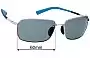 Sunglass Fix Replacement Lenses for Maui Jim MJ323 High Tide - 60mm Wide 