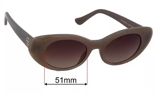 Anine Bing Ojai Verres de Remplacement 51mm wide 