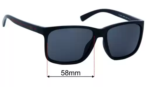 Armani Exchange AX 4041SF Replacement Lenses 58mm wide 